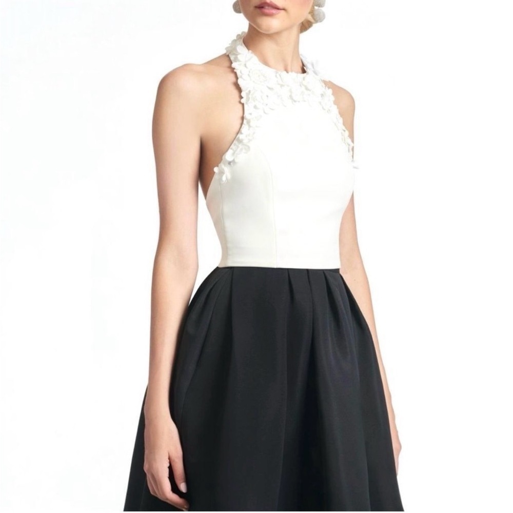 Sachin + Babi -Dominique Pleated Two-Tone Applique Gown size 4 NWT. - Picture 7 of 16